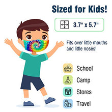 Load image into Gallery viewer, WeCare Individually Wrapped Kids Face Masks - 50 Pack - Soft on Skin - Disposable, 3 Ply - 5.7" x 3.7" Children's Size - 3 Layer Protectors with Elastic Earloops - Latex Free - Tie Dye
