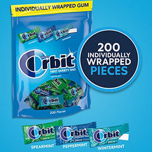 Load image into Gallery viewer, ORBIT Peppermint, Spearmint, &amp; Wintermint Assorted Sugar Free Chewing Gum Bulk Pack, 13.4 oz 200-Piece Bag
