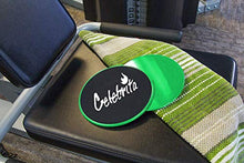 Load image into Gallery viewer, Celebrita Pair of Gliding Discs Core Sliders Ab, Back, Hip, and Leg Exercise Gear for Gym, Home, Yoga, Pilates | Strengthen Abdomen, Burn Fat, Improve Balance (Electric Green)
