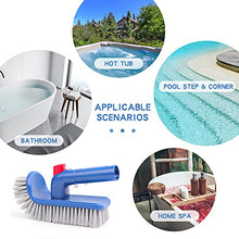 Load image into Gallery viewer, Pool Brush for Step &amp; Corner, Rotatable Hand Scrub Brush, for Spa, Bathroom, Floor, Hot Tub, Kitchen,Pool Waterline, Sepetrel
