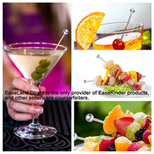 Load image into Gallery viewer, Cocktail Picks in Gift Box - Upgrade Stainless Steel Martini Olive Skewers Reusable Sandwich Sticks Appetizer Toothpicks Fruit Stick, Perfect for Party Home Bar - 4.3 Inches, 12PCS (Small Ball)
