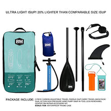 Load image into Gallery viewer, BEYOND MARINA Inflatable Paddle Boards Featherlight® Stand Up Paddleboard, 10'6"x32" x6" Surf Board with D Rings | Premium SUP Accessories, Backpack, Carbon Paddle, 10L Dry Bag, Hand Pump, Leash
