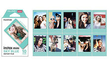 Load image into Gallery viewer, Macaron and Black and Sky Blue and Pink Lemonade instax Mini Films for Fuji instax Mini Set of 4 Packs x 40 Photos
