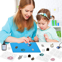 Load image into Gallery viewer, Uv Resin Kit, HK GT Upgrade UV Epoxy Resin Kit for Beginners Supplies 3-5 Minutes UV Lamp Fast Curing Jewelry Molds Starter DIY Kits Tools for Complete for Making Jewelry Earrings Keychain Bracelet
