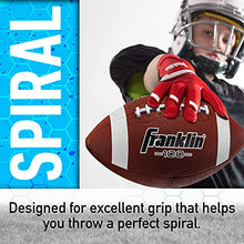 Load image into Gallery viewer, Franklin Sports Junior Football - Grip-Rite 100 - Kids Junior Size Rubber Football - Youth Football - Durable Outdoor Rubber Football - Brown/White
