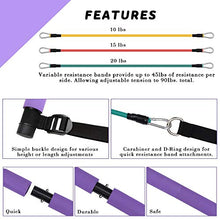 Load image into Gallery viewer, CB Fitness Pilates Stick Bar with Resistance Bands - Set of 3 Exercise Flex Bands &amp; Fit Bar Attachment - Home Gym Equipment for Men &amp; Women - Portable Workout Kit for Body Toning, Yoga &amp; Core Training
