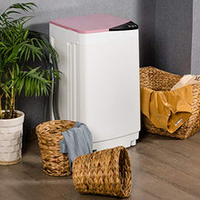 Load image into Gallery viewer, Safeplus Fully Automatic Portable-Washing-Machine,Small Washer and Spin Dryer 7.7 lbs Load Capacity Compact Laundry Washer with Built in Barrel Light for Apartments RVs and Small Space Living
