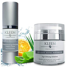 Load image into Gallery viewer, Vitamin C Serum &amp; Retinol Cream for Face Bundle - Natural &amp; Organic Anti Aging Skin Care Set for Men &amp; Women to Reduce Wrinkles and Dark Spots
