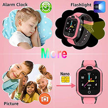 Load image into Gallery viewer, 4G GPS Kids Smartwatch Phone - Boys Girls Waterproof Watch with GPS Locator 2 Way Call Camera Voice &amp; Video Chat SOS Alarm Pedometer WiFi Wrist Watch Birthday Back to School Gifts for Students,4G Pink
