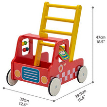 Load image into Gallery viewer, Red Aircraft Wooden Baby Push Walker - 2-in-1 Toddler Push &amp; Pull Toys Learning Walker Stroller Walker with Wheels for Baby Girls Boys 1-3 Years Old
