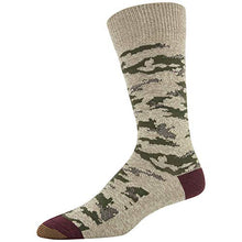 Load image into Gallery viewer, Gold Toe Men's Lodge Sustainable Crew Socks, 2 Pairs, Taupe Marl, Charcoal, Shoe Size: 6-12.5
