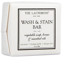 Load image into Gallery viewer, The Laundress - Wash &amp; Stain Bar, Vegetable Soap, Borax &amp; Essential Oils, Laundry Soap Bar and Stain Remover, Travel and Wash Clothes, Allergen-Free, 2 oz
