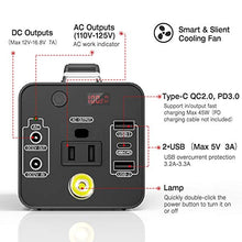 Load image into Gallery viewer, NEXPOW Portable Power Station, 48000mAh Solar Generator Lithium Polymer Battery Emergency Backup Portable Power Source with 110V/120W(Peak 150W) AC Inverter Outlet, USB-C PD 3.0, for Outdoors Camping
