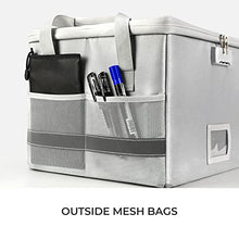 Load image into Gallery viewer, RichYa Fireproof Document Box with Lock, Foldable, with Handles, Waterproof and Fireproof Document Storage Box, for Storing Important Items such as Letters | Documents | Books | Certificates, etc.
