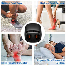 Load image into Gallery viewer, Etekcity Foot Massager Machine with Heat and APP Remote, Gifts for Women Mom Men Dad, Shiatsu Deep Kneading &amp; Multi Air Compression, Relieve Foot Pain and Plantar Fasciitis, Fit up to Men Size 12
