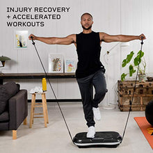 Load image into Gallery viewer, LifePro Vibration Plate Exercise Machine - Whole Body Workout Vibration Fitness Platform w/Loop Bands - Home Training Equipment for Weight Loss &amp; Toning (Black)
