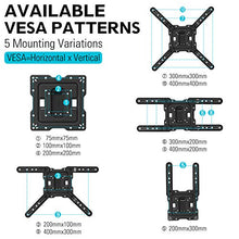 Load image into Gallery viewer, MOUNTUP TV Wall Mounts TV Bracket for Most 26-55 Inches TVs, Full Motion TV Wall Mount with Swivel and Extend 17.7 Inch, TV Mount with Swivel Articulating Arm, Max VESA 400x400mm, MU0009
