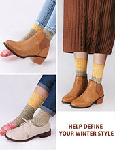 Load image into Gallery viewer, VERO MONTE 4Pairs Cotton Socks for Women -Womens Slouch Socks Cotton Crew(7-9.5)
