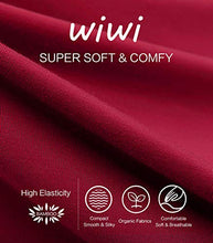 Load image into Gallery viewer, WiWi Bamboo Pajama Pants for Women Soft Sweatpants Casual Wide Leg Bottoms Drawstring Sleep Pant S-XXL, Wine Red, Medium
