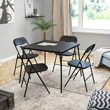 Load image into Gallery viewer, Flash Furniture Kids Black 3 Piece Folding Table and Chair Set
