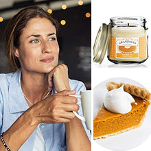 Load image into Gallery viewer, Pumpkin Pie Spice Scented Soy Candles | 8 oz Jar | Hand Made in The USA | Delicious Scent | Extra Clean Burning and Long-Lasting Soy Candle
