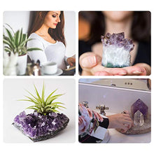 Load image into Gallery viewer, Healing Small Size Natural Crystal Wands | 1-2" Amethyst Crystal, Clear Quartz Crystal Wand &amp; Rose Quartz Crystal Points&amp;Deep Amethyst Cluster | 6 Faceted Reiki Chakra Meditation Therapy (Set of 4)
