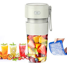Load image into Gallery viewer, Portable Blender for Juice, Personal Size Blender Cup for Shakes and Smoothies Juicer Cup with USB Rechargeable Mini Blender 300ML 10oz Personal Blender for Home Travel Office Outdoor
