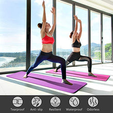 Load image into Gallery viewer, Dralegend Yoga Mat Exercise Fitness Mat - High Density Non-Slip Workout Mat for Yoga, Pilates &amp; Exercises, Anti - Tear, Sweat - Proof, Classic 1/4 Inch
