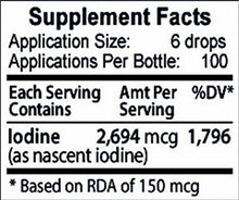 Load image into Gallery viewer, Nascent Iodine Supplement - High Potency Liquid Drops for Thyroid Support to Improve Energy &amp; More - Iodine Edge -30 ml (1.0 fl oz)
