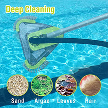Load image into Gallery viewer, urchindj Heavy Duty Pool Brush &amp; Pool Vacuum Head Kit, Professional Pool Cleaning Tools for Cleaning Pool Walls, Floors etc.
