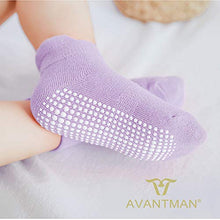 Load image into Gallery viewer, AVANTMEN Baby Socks with Grips Non Slip for Babies Girls Boys Toddlers Infants Kids Ankle Socks Anti Skid 6/12 Pack (12 Pack Girls - Assorted Solid, 1-3T)
