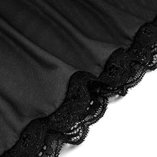 Load image into Gallery viewer, Donnalla Women's Sexy Plus Size Lingerie - Split Cup Lace Babydoll Sleepwear Chemise Set (Solid Black, 4XL)
