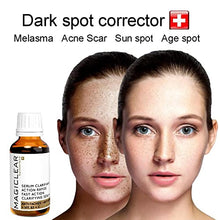 Load image into Gallery viewer, Luxury Dark spot remover for Face and Body Serum - Age spot corrector Acne scar - Anti aging - Bleaching Vitamin C organic Swiss brand Magiclear 30 ml
