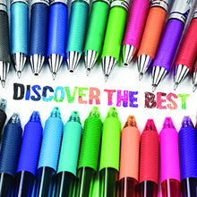 Load image into Gallery viewer, Pentel Gel Ink Pen, Retractable Gel Pen Metal Tip, 12 Pack, 0.7mm, Medium Point, Turquoise Blue (BL77-S3)
