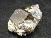 Load image into Gallery viewer, Green Tourmaline Crystal On Quartz Matrix From Brazil - 1.1"
