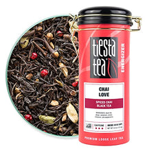 Load image into Gallery viewer, Tiesta Tea - Chai Love, Loose Leaf Spiced Chai Black Tea, High Caffeine, Hot &amp; Iced Tea, 4 oz Tin - 50 Cups, Natural Flavored, No Sugar Added, Chai Tea Loose Leaf
