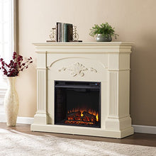Load image into Gallery viewer, SEI Furniture Sicilian Harvest Traditional Style Electric Fireplace, Ivory
