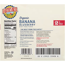 Load image into Gallery viewer, Earth's Best Banana Blueberry Baby Food Puree, 4 oz (Pack of 8)
