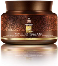 Load image into Gallery viewer, Moroccan Gold Series Treatment Mask – Deep Hydrating Argan Oil Hair Mask for Dry, Damaged, Color Treated and Curly Hair Enriched with Keratin – Sulfate Free Natural Hair Repair Treatment, 8.45oz
