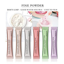 Load image into Gallery viewer, FREEORR 7Pcs Hyaluronic Acid Serum Peel Off Jelly Mask Powder, DIY Spa Peel off Rubber Face Mask, Collagen Soft Mask Powder, Moisturing Gel Peel Off Mask Powder for Facials Modelling Face Treatments
