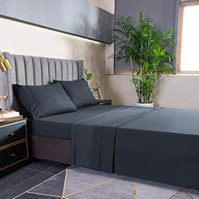 Load image into Gallery viewer, YANBING Twin Bed Sheets Set 3 Piece, Bed Sheet Set 1800 Brushed Soft Microfiber, 16 Inch Extra Deep Pocket, Wrinkle &amp; Fade Resistant, Breathable, Hypoallergenic (Twin, Black)
