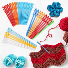Load image into Gallery viewer, 30 PCS Large Eye Plastic Needles, 2.7Inch/3.5Inch/5.9Inch Plastic Weaving Needles, Yarn Needles, Learning Needles, Safety Plastic Lacing Needles for Kids &amp; Sewing Handmade Crafts
