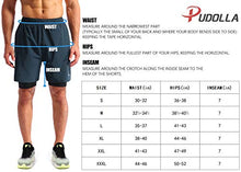 Load image into Gallery viewer, Pudolla Men’s 2 in 1 Running Shorts 7" Quick Dry Gym Athletic Workout Shorts for Men with Phone Pockets(Forest Green XX-Large)
