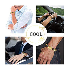 Load image into Gallery viewer, Chinese Feng Shui Bracelet 12 mm Feng Shui Black Obsidian Wealth Bracelet Elastic Wealth Bracelet with Pi Xiu Pi Yao for Attracting Good Luck and Wealth（J 12mm）
