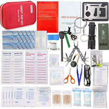 Load image into Gallery viewer, Monoki First Aid Kit Survival Kit, 241Pcs Upgraded Outdoor Emergency Survival Kit Gear - Medical Supplies Trauma Bag Safety First Aid Kit for Home Office Car Boat Camping Hiking Hunting Adventures
