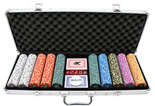 Load image into Gallery viewer, Versa Games 500 Piece Crown Casino 13.5g Clay Poker Chips Casino Quality Poker Chips, Heavyweight 13.5g Poker Chips, Ultimate Poker Chip Set
