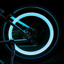 Load image into Gallery viewer, Besmon LED Bike Wheel Light, Waterproof Bicycle Wheel Tire Value Cap Light for Front &amp; Rear Wheel(4 Pack)
