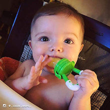 Load image into Gallery viewer, Baby Fruit Feeder Pacifier (2 Pack) - Fresh Food Nibbler, Infant Fruit Teething Toy, Food Grade Silicone Pouches for Toddlers &amp; Kids by Ashtonbee
