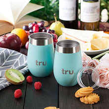 Load image into Gallery viewer, Outdoor Vacuum Insulated Wine Tumblers with Lids (Set of 2), Stainless Steel Glasses 12oz - Double Wall Stemless Metal Cup - Travel, Camping, Lightweight, Unbreakable
