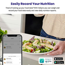 Load image into Gallery viewer, Etekcity Smart Food Nutrition Scale, Digital Grams and Ounces for Weight Loss, Baking, Cooking, Keto and Meal Prep, Large, Stainless Steel
